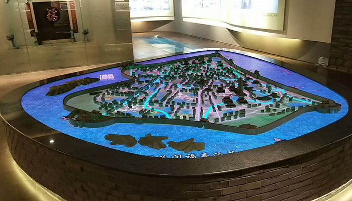 廣東茂名碧桂園室內(nèi)P2.5沙盤LED全彩顯示屏安裝完成